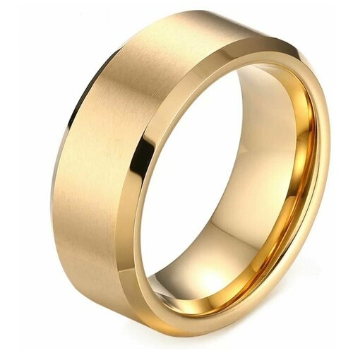 Кольцо обручальное TASYAS, размер 20, желтый кольцо помолвочное tasyas нержавеющая сталь подарочная упаковка размер 20 синий