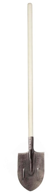 Лопата садовая штыковая ЛКО рельсовая сталь с ребрами жесткости с деревянным черенком - фотография № 4