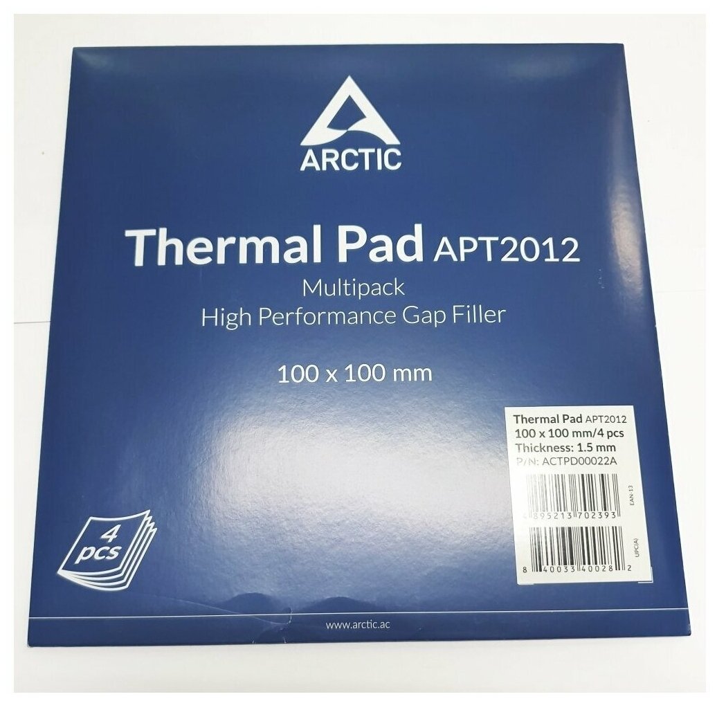 Термопрокладка Arctic Thermal Pad Basic 100x100mm t1.5 ACTPD00022A