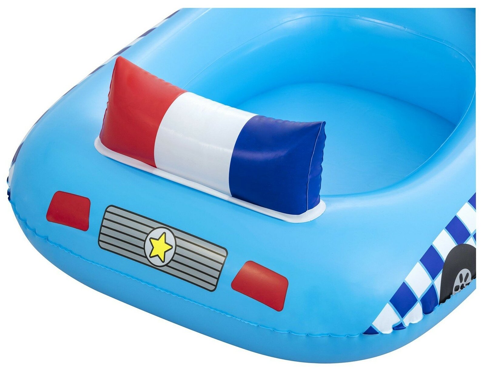 Лодочка надувная Funspeakers Police Car Baby Boat 97 x 74 см, со встроен. динамиком 34153 7434368