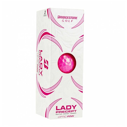 Мяч для гольфа Bridgestone Lady Precept BGB1LPX, 3 шт/уп, розовый