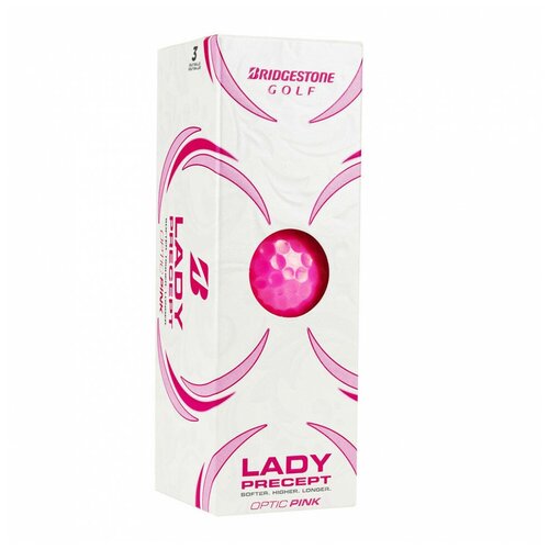 фото Мяч для гольфа bridgestone lady precept bgb1lpx, 3 шт/уп, розовый