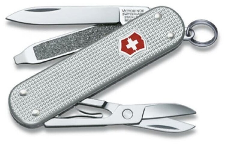 Нож-брелок Victorinox Classic, 58 мм, 5 функций, серебристый