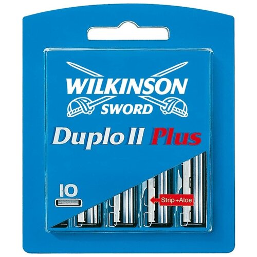 Wilkinson Sword / Schick Duplo II Plus / Gillette Slalom / Сменные кассеты для бритвы (10 шт) сменные двусторонние лезвия schick wilkinson sword лезвия wilkinson sword double edge блок 20 упаковок по 5 двусторонних лезвий