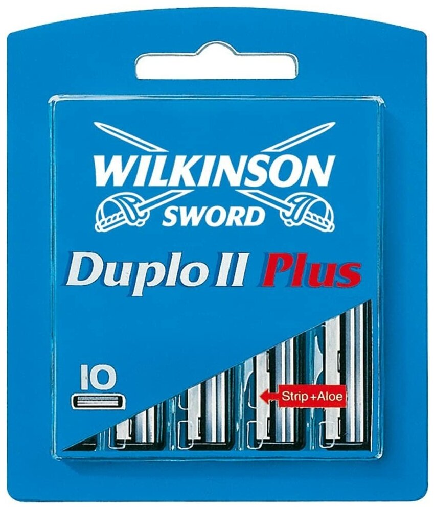 Wilkinson Sword / Schick Duplo II Plus / Gillette Slalom / Сменные кассеты для бритвы (10 шт)