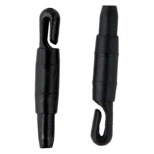 фото Коннектор для крепления лески к удилищу чёрный 1,5 (уп/10шт.) три кита