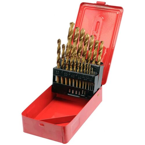 Набор свёрл по металлу VOREL HSS титан 19 шт 10-100 мм 22330 1309₽