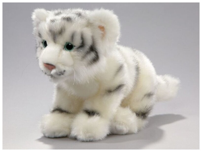 Игрушка мягконабивная LEOSCO Дикие кошки Тигр белый 26 см