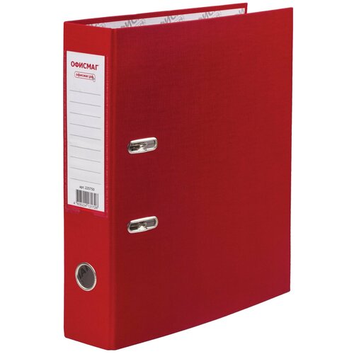 Офисмаг Папка-регистратор с арочным механизмом, покрытие из ПВХ, 75 мм, красная, 225750