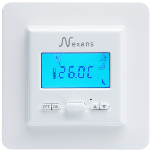 Программируемый терморегулятор Nexans N-COMFORT TD с двумя датчиками (16А/3600Вт)