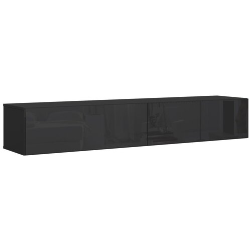 Тумба ТВ НК-мебель SOMERO 180 см Черный/Черный глянец НК27320