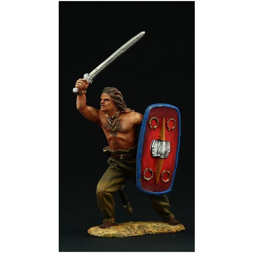 Оловянный солдатик SDS: Кельтский воин с голым торсом, I-II вв н. э. оловянный солдатик sds карфагенский воин адирмахид iii ii вв до н э