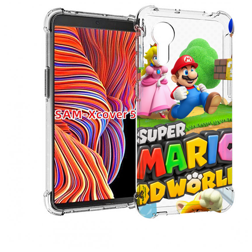 чехол mypads super mario 3d world для samsung galaxy s23 plus задняя панель накладка бампер Чехол MyPads Super Mario 3D World для Samsung Galaxy Xcover 5 задняя-панель-накладка-бампер