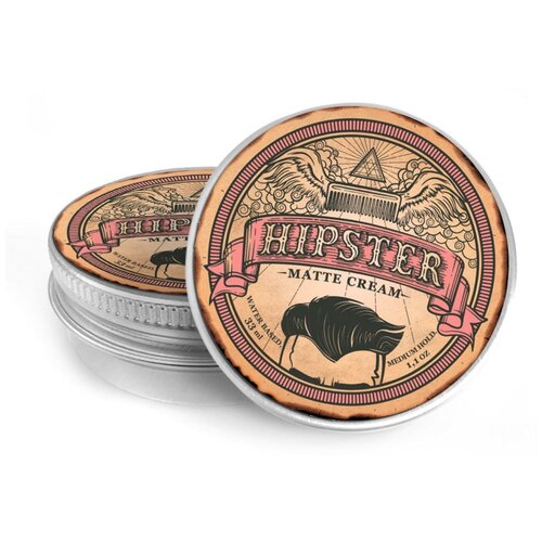 Hipster Крем-помада Matte Cream, средняя фиксация, 33 мл hipster помада matte pomade сильная фиксация 33 мл