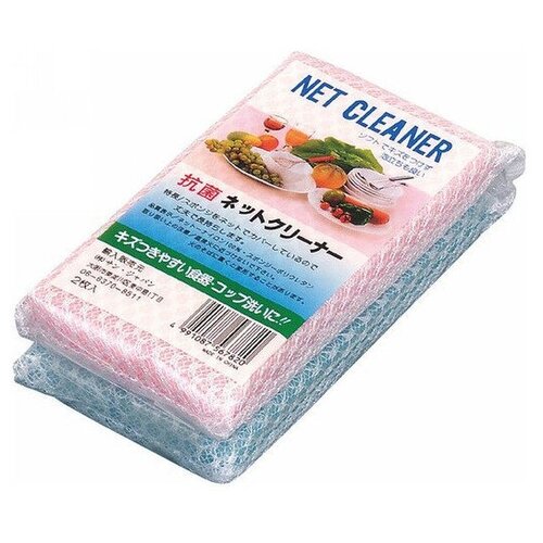 Губка для мытья посуды в сеточке, 2 шт. Life-Do, Япония