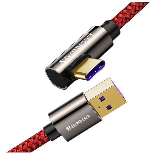 Аксессуар Baseus Legend Series Elbow USB - Type-C 66W 2m Red CACS000509 аксессуар baseus кабель usb legend series elbow usb type c 66w 2m black catcs c01