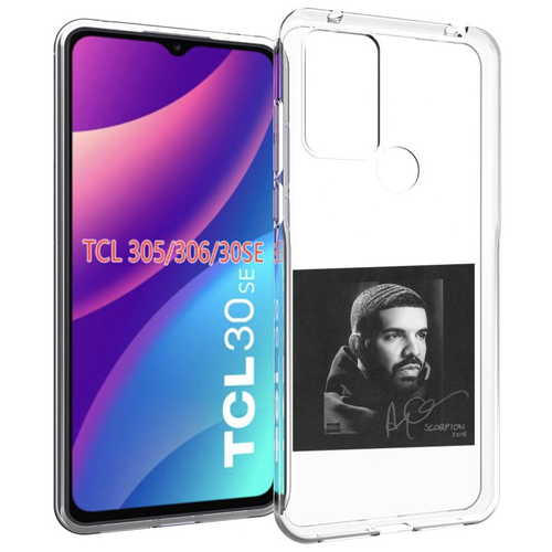 Чехол MyPads Drake - Scorpion для TCL 30SE / TCL 305 / TCL 306 / TCL 30E задняя-панель-накладка-бампер чехол mypads drake the motto для tcl 30se tcl 305 tcl 306 tcl 30e задняя панель накладка бампер