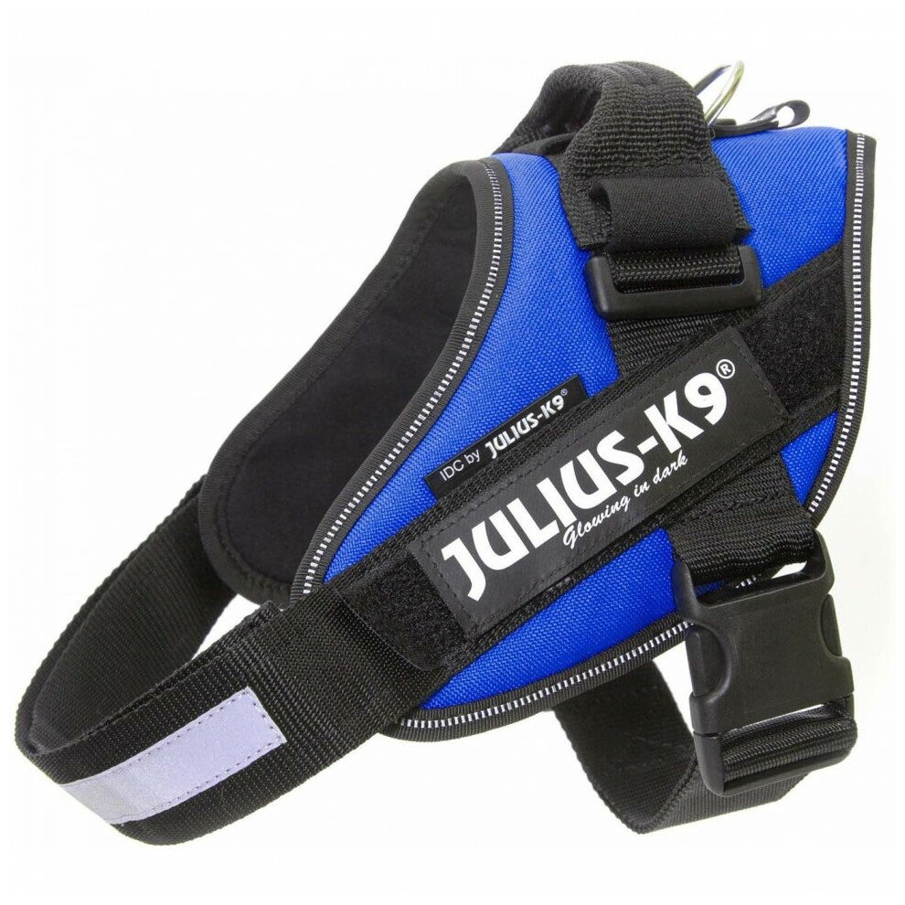 Julius-K9 шлейка для собак IDC-Powerharness 0, 58-76 см/ 14-25 кг, синяя