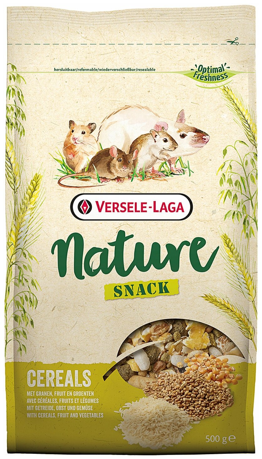 Дополнительный корм для грызунов со злаками VERSELE-LAGA NATURE SNACK CEREALS 500 Г