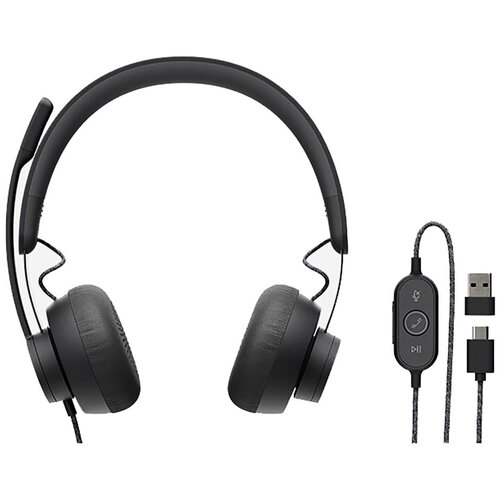 Гарнитура Logitech Headset Zone Wired UC Graphite (981-000875)