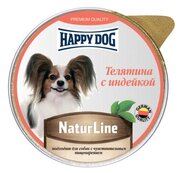 Happy dog Паштет для собак Телятина с индейкой 0,125 кг 51207 (2 шт)