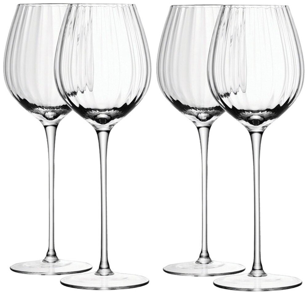 Набор бокалов LSA Aurelia white wine glass AU08, 430 мл, 4 шт., прозрачный