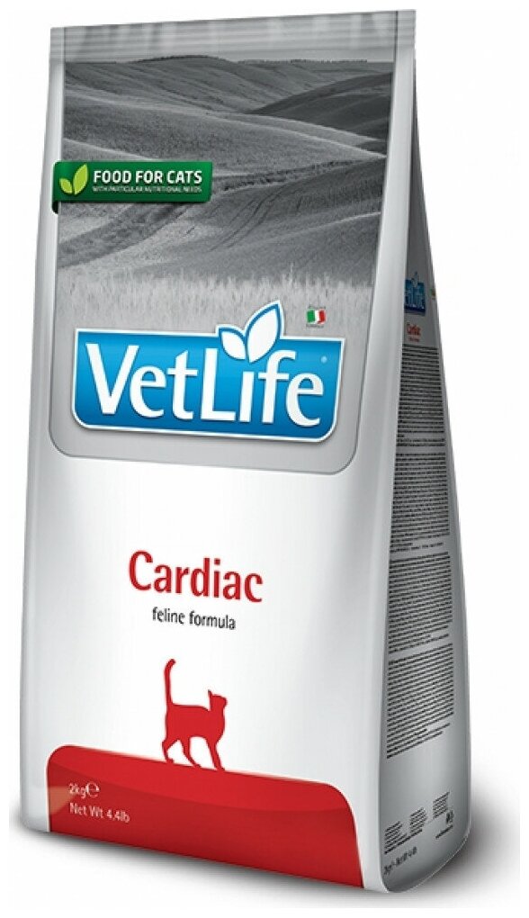 Корм Farmina Vet Life Cardiac для кошек при сердечно-сосудистых заболеваниях, 2 кг - фотография № 2