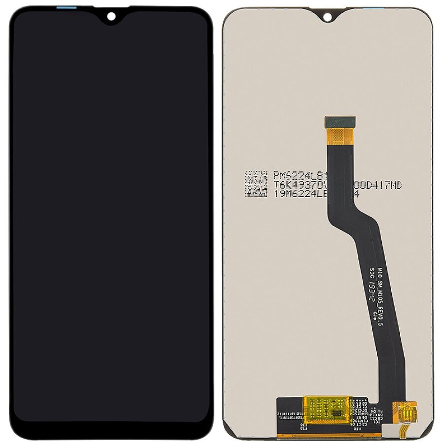 Дисплей для Samsung A105F/M105F Galaxy A10/M10 в сборе с тачскрином (черный) (100% LCD)