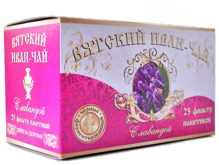 Чайный напиток Вятский Иван-чай с Лавандой в фильтр-пакетах, 25 шт