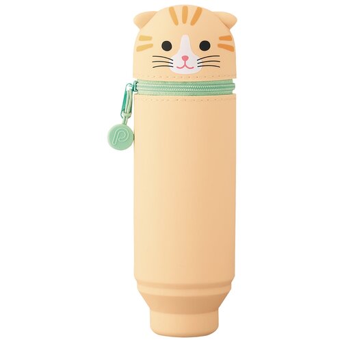 Пенал-тубус малый школьный, детский «Полосатый кот»