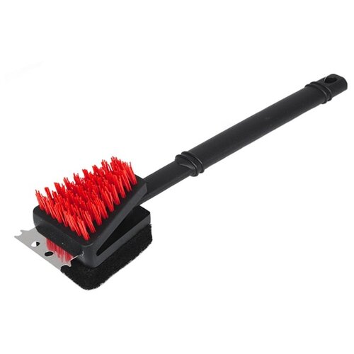 Щетка 3 в 1 для чистки мангалов, решеток-гриль «Твой Пикник» на длинной ручке