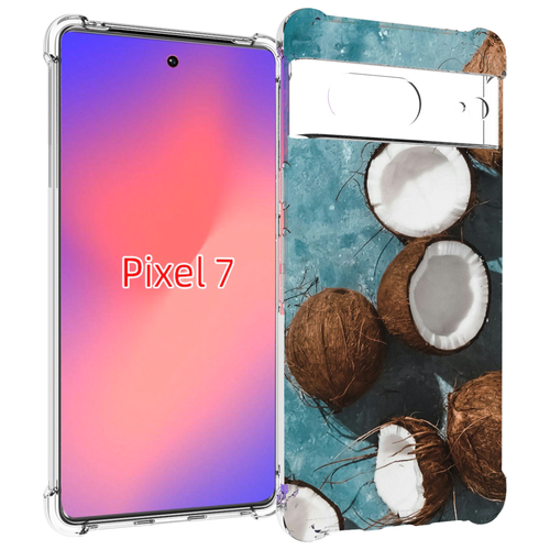 Чехол MyPads красивые-кокосы для Google Pixel 7 задняя-панель-накладка-бампер чехол mypads красивые кокосы для iphone 14 plus 6 7 задняя панель накладка бампер