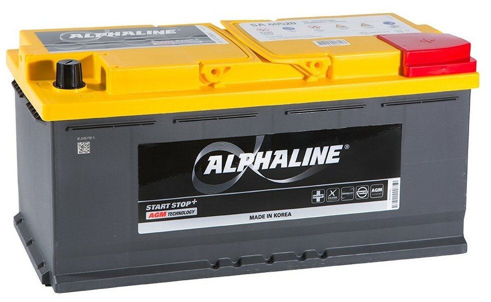 Автомобильный аккумулятор ALPHALINE AGM 105R