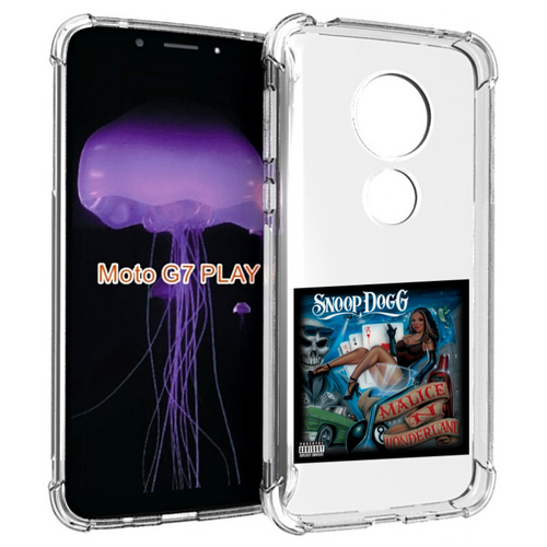 Чехол MyPads Snoop Dogg MALICE N WONDERLAND для Motorola Moto G7 Play задняя-панель-накладка-бампер чехол mypads snoop dogg bush для motorola moto g7 play задняя панель накладка бампер