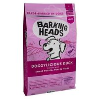 Сухой корм для собак Barking Heads Восхитительная утка, беззерновой, утка, со сладким картофелем, с горошком, с травами 12 кг