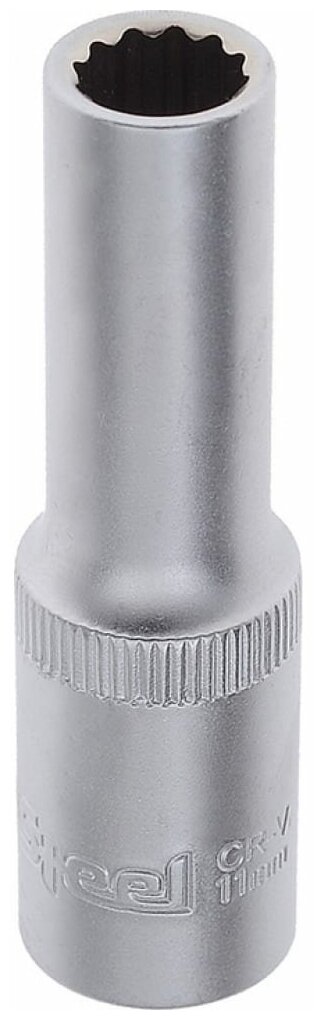 Головка торцевая двенадцатигранная удлиненная AV Steel (11 мм; 1/2) AV-521211