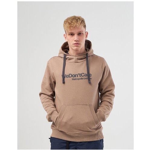 фото Толстовка we don’t care basic logo hoodie beige