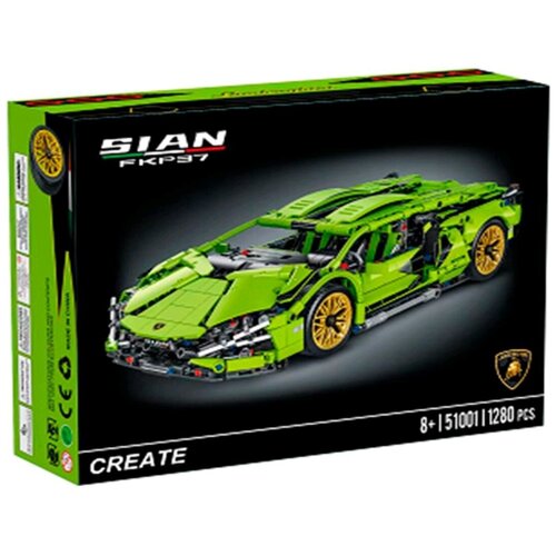 Конструктор Technic Ламборгини Сиан 1280 деталей конструктор lego technic 42161 lamborghini huracán tecnica 806 дет