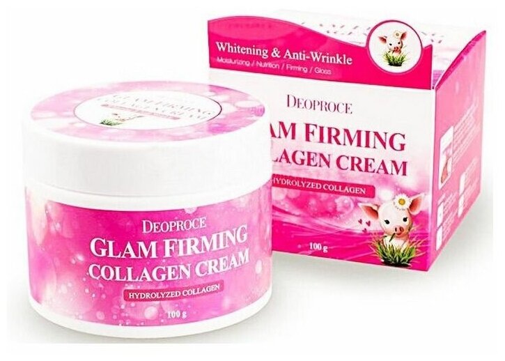 Крем Deoproce Moisture Glam Firming Collagen Cream, 100 г