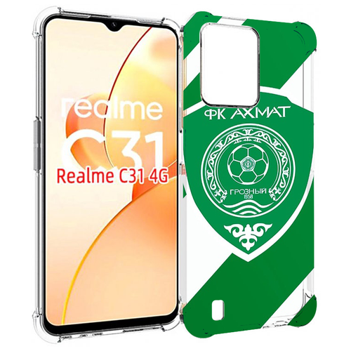 Чехол MyPads фк ахмат грозный мужской для OPPO Realme C31 задняя-панель-накладка-бампер чехол mypads фк ахмат грозный мужской для oppo realme c31 задняя панель накладка бампер