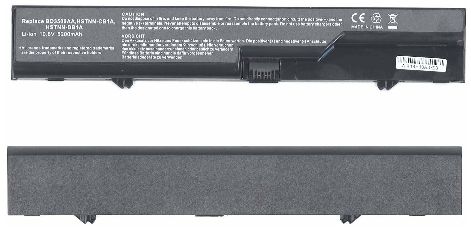 Аккумуляторная батарея для ноутбука HP Compaq 4320s 4420s (HSTNN-I85C-4) 5200mAh OEM черная
