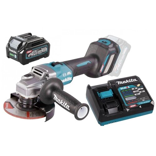 УШМ MAKITA XGT аккумуляторная GA023GZ BL 40В+ BL4025 2,5 Ач.+ DC40RA