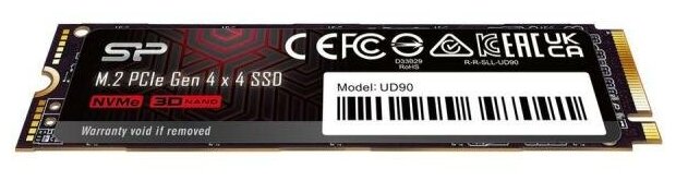 Твердотельный накопитель Silicon Power M-Series UD90 1Tb PCI-E 4.0 x4 SP01KGBP44UD9005 - фото №3