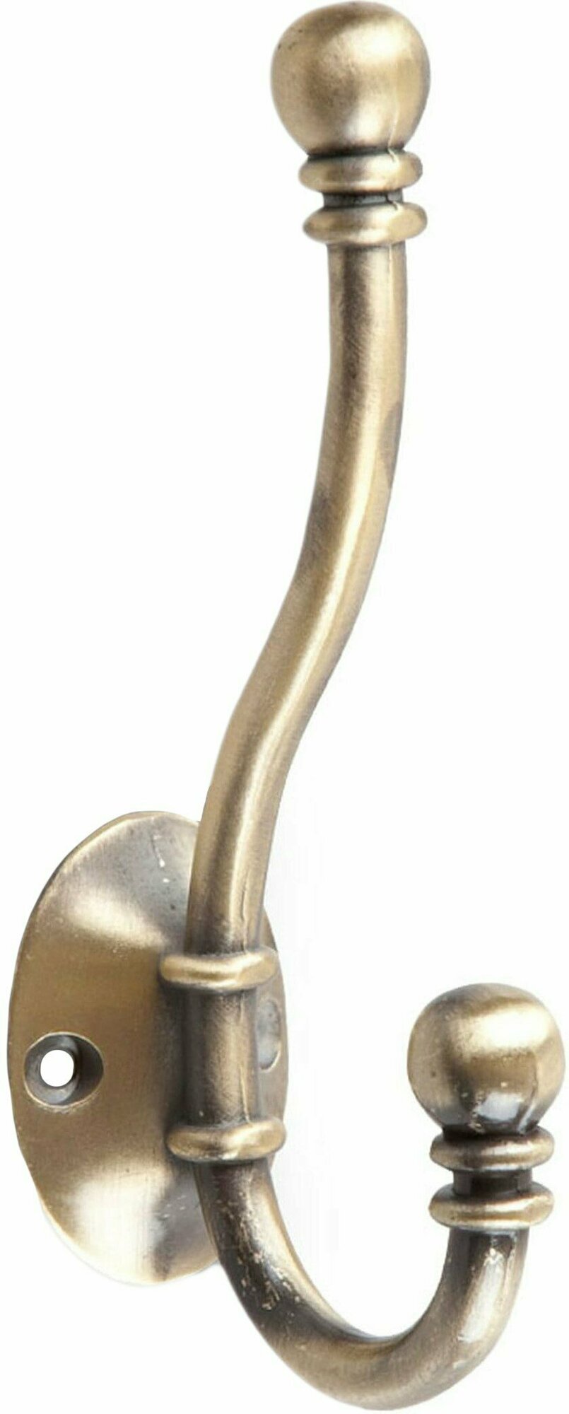 Крючок мебельный KERRON Hooks KR 0180 AB двойной бронзовый