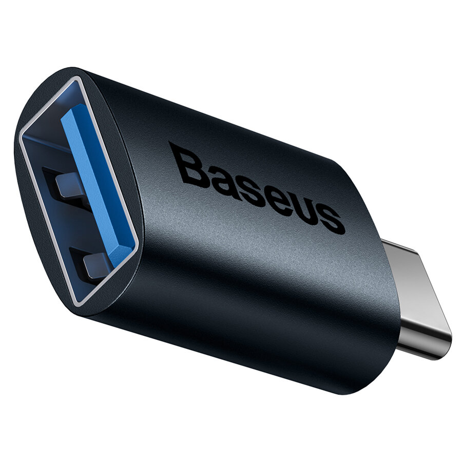 Переходник/Адаптер BASEUS Ingenuity Series Mini OTG Type-C (m) - USB3.1 (f), синий