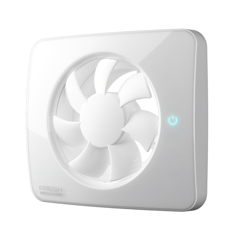 Вентилятор накладной FRESH Intellivent ICE (Управление по Bluetooth, таймер, датчик влажности, программируемый, LED-подсветка)