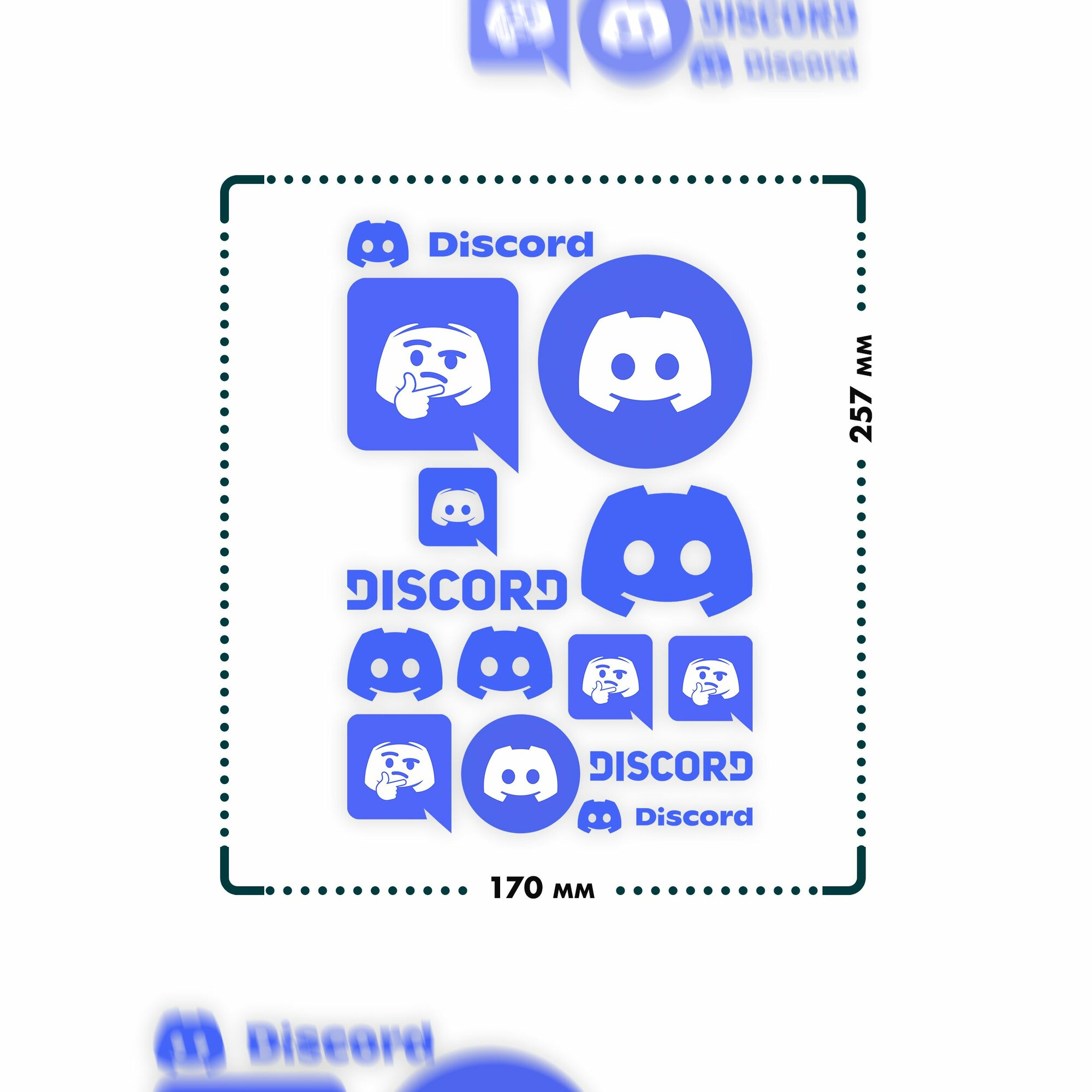 Термонаклейка для одежды дискорд — фото 1