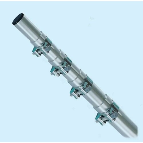 Мачта телескопическая алюминиевая 7.5 метра 5 секций по 1.5 м