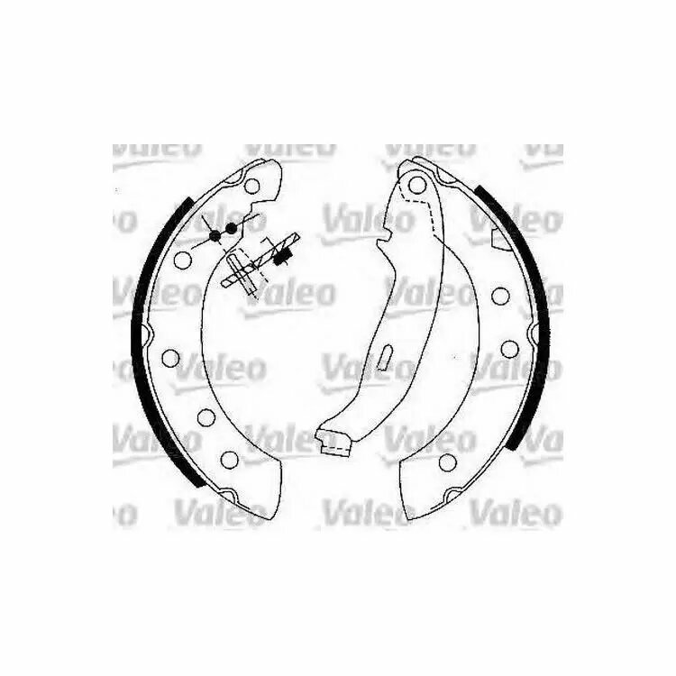 Колодки тормозные барабанные VALEO - 562581