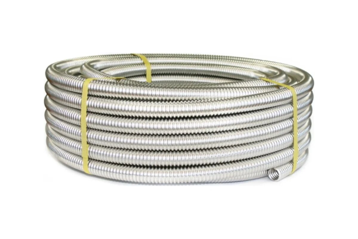 Труба гофрированная из нержавеющей стали SS304 Stahlmann 20А отожженная бухта 100м